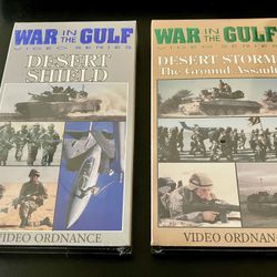 (2) Brand New SEALED Classic Desert Storm VHS Tapes 1991