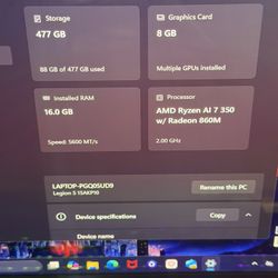 Lenovo legion 5 Gen 10 Gaming Laptop