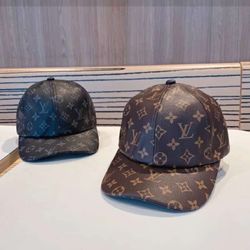 LV Leather Hat