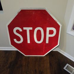 3ft 36" Metal XXL Reflective Stop Sign