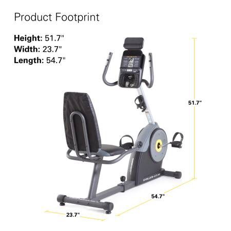 Gold's Gym Cycle Trainer 400 Ri Recumbent Exercise Bike, iFit