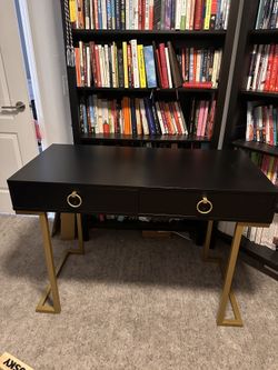 Black office Desk