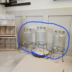 Glass Drink Dispensers 10.00 ea