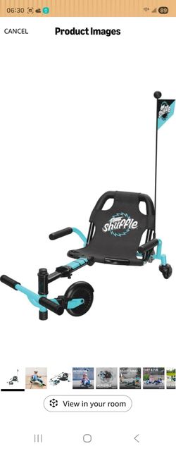 Crazy Cart Shuffle Go Kart | Manual Drift Cart (Black/Teal)
Battery-Free Kid-Powered; Adjustable Fit | Iconic Wheeled Ride-On For Kids Age 4+