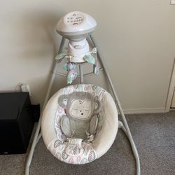baby swing and bouncer Fisher Prise 