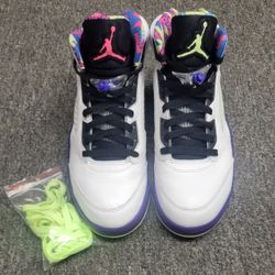 Nike Air Jordan 5 Retro Alternate Bel-Air White Shoes DB3335-100 Men's Size 9
