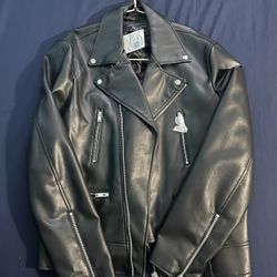 New Forever 21 Black Leather Jacket