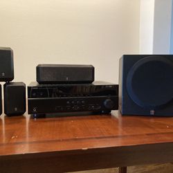 Yamaha Home Theater System - Receiver, Subwoofer, & Speakers