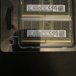 Samsung 32GB (2x16GB) DDR5 4800MHz PC5 SODIMM Laptop Notebook RAM Memory Upgrade M425R2GA3BB0-CQK            