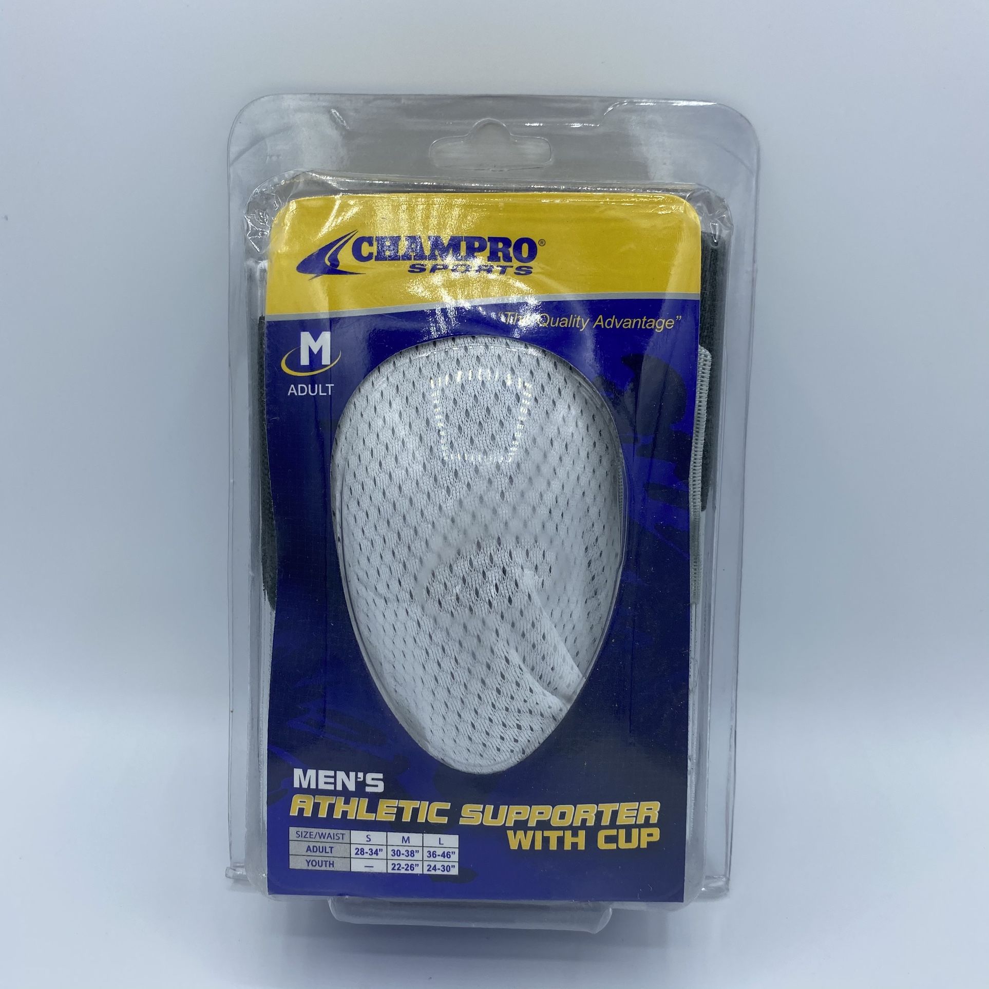 CHAMPRO WITH CUP ATHLETIC SUPPORTER BASEBALL ADULT MENS JOCK STRAP Sz.Medium