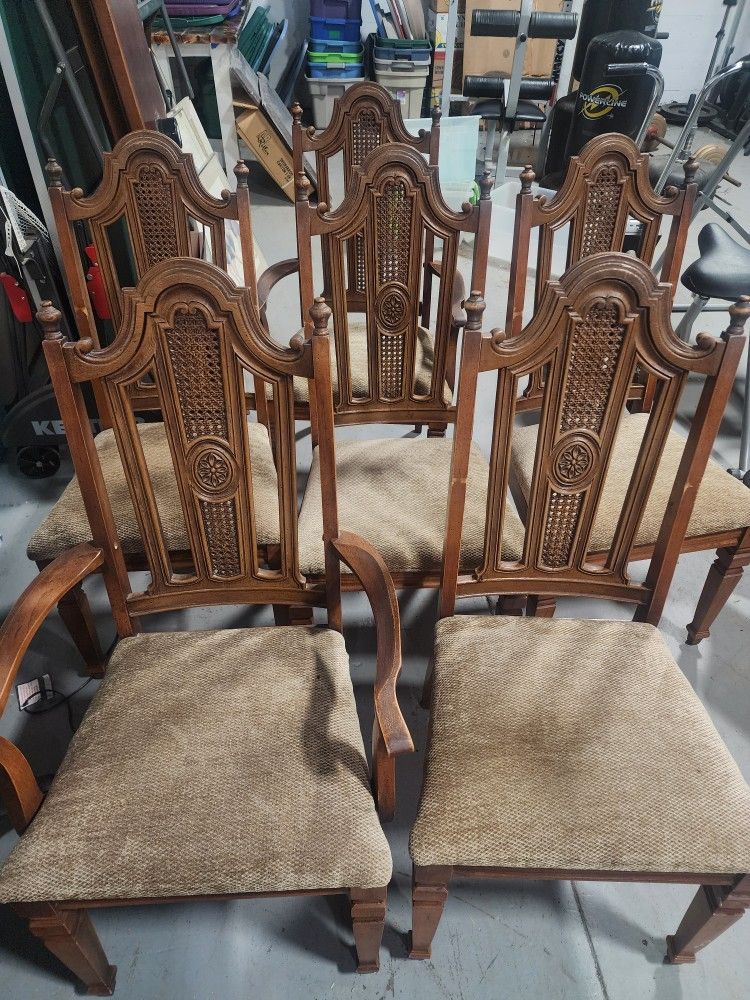 Vintage Wooden Dining Chairs