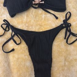 Black 2 Piece Bathing Suit 