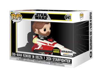 Obi-Wan Kenobi Delta 7 Jedi Starfighter Funko Pop 641 AMAZON exclusive brand new