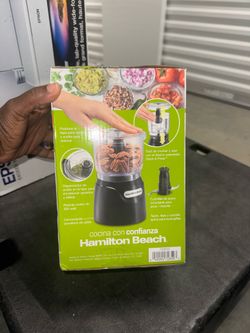 NEW Hamilton Beach Stack & Press 3-Cup Food Chopper – Never Used