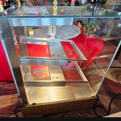 A.J. Antunes DC-14 Bakery Case/Display Case, 110V, 20 Watts, 3 Sets of LED Lights, Made of Tempered Glass & Stainless Steel, Lights Up as it Should, S