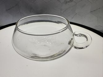 Set of (4) Vintage Riekes Crisa Moderno Glass Punch Cups 7oz.  Hand Blown Glass 70s  Great Condition. Three Sets Available.