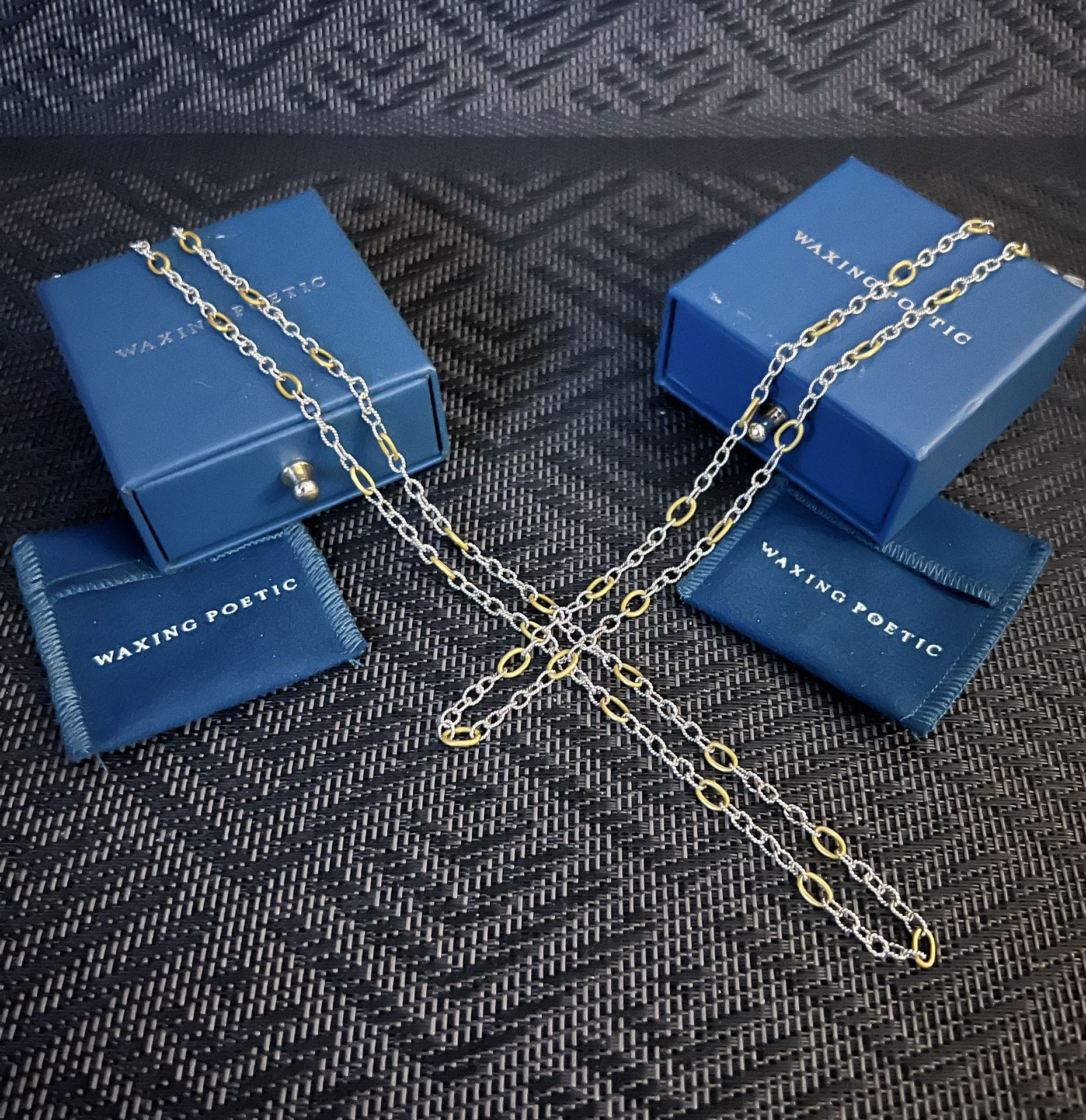 2 Rare Waxing Poetic Necklaces for the price of one.