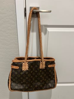 Louis Vuitton Boho Braided Leather Tote | Custom Monogram Handbag | Western / Boho Luxe