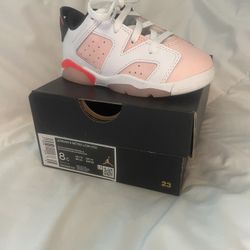 Jordan 6 Retro Low White Atmosphere Kids