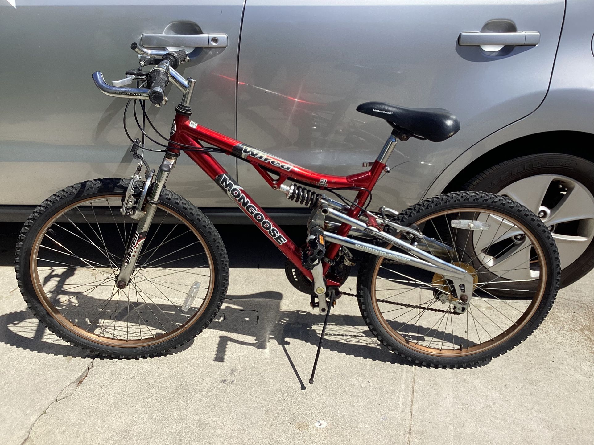 24” Mountain Mongoose Wired Doble Suspensión Bike For Mens 7 Speed Excellent Condition $120 Firm