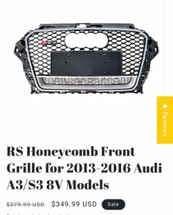 RS Honeycomb Audi Grille