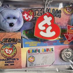 Platinum Edition II TY Beanie Baby, Vintage Collectible 1999, Unopened In Case