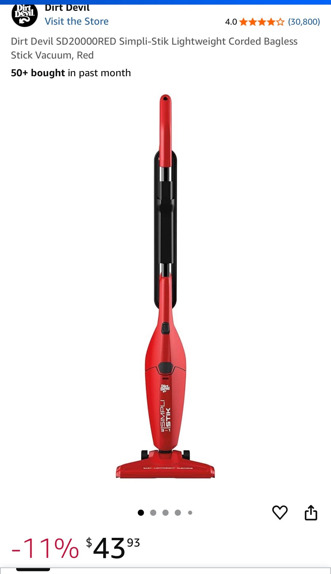Dirt Devil Vaccum