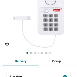 Door Alarm System, Wireless Door Alarm System 3 Settings Security with Panic Button for Home, Garage, Apartment, Dorm