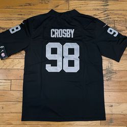 $40 Adult, Women’s and youth Black  Or White Max Crosby Las Vegas Raiders Stitched Jersey Also Have Bowers,Jeanty Crosby And Smith