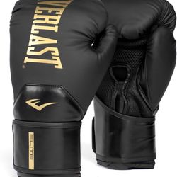 Everlast Elite Boxing Gloves Gold/Black