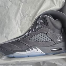 Men Retro 5 Wolf Grey
