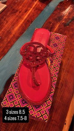 Tory Burch Miller Crystal Sandal Red