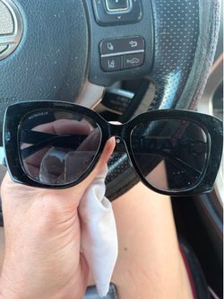 Authentic CHANEL CH5422B Women's  Sunglasses, Black / White with Strass