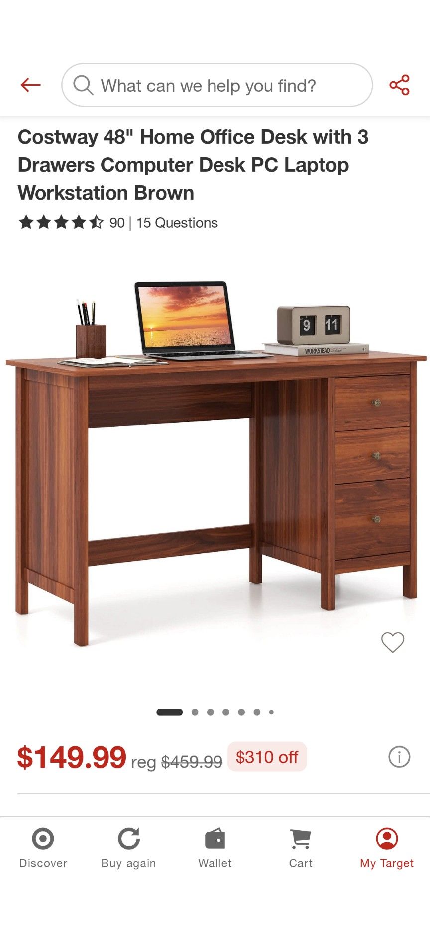*Brand New* Costway 48" Home Office Desk