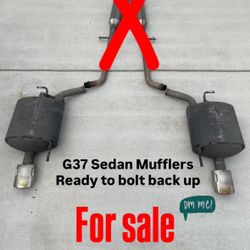 G37 SEDAN MUFFLERS