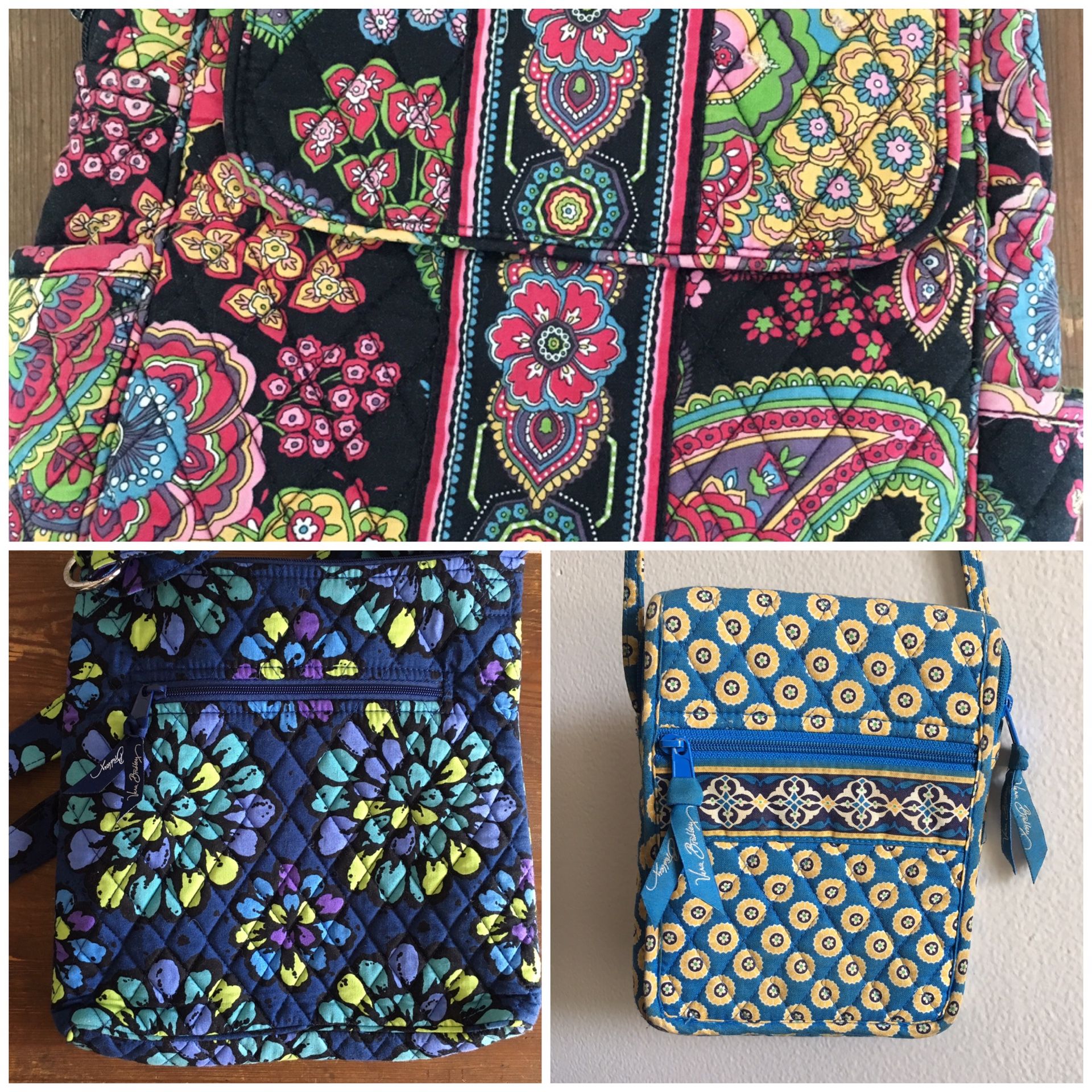 Vera Bradley Tote Bag Backpack Crossbody