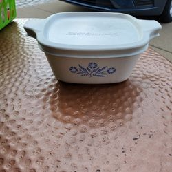 Vintage Cornflower Corning Ware Casserole Dish W Lid 