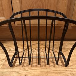 Vintage Magazine Rack, Metal