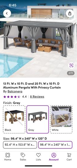 Brand New Pergola In Box Receipt Available