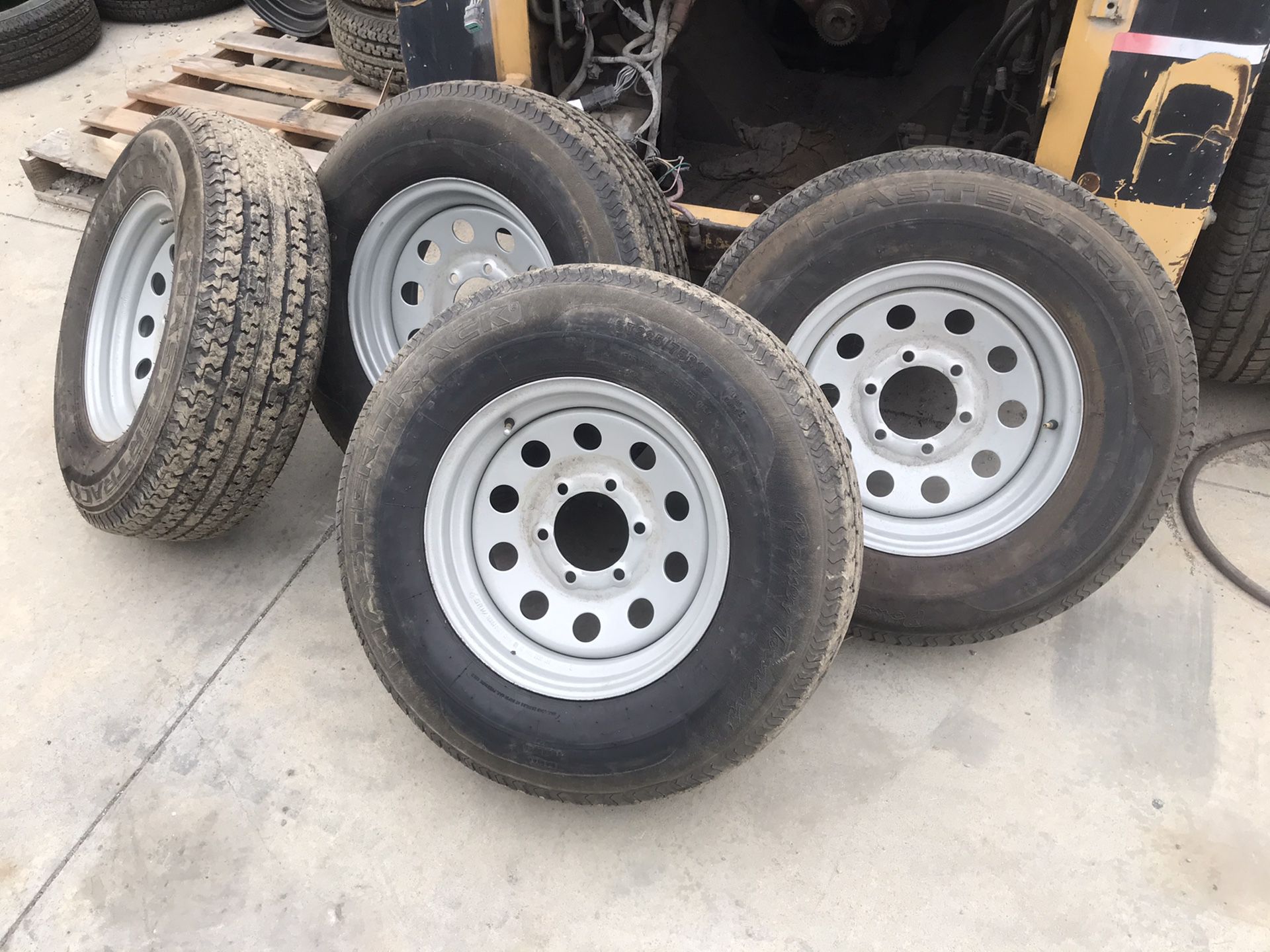 Trailer Tires and rims 15” 6 lug