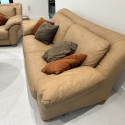 Leather sofa + Armchair Set