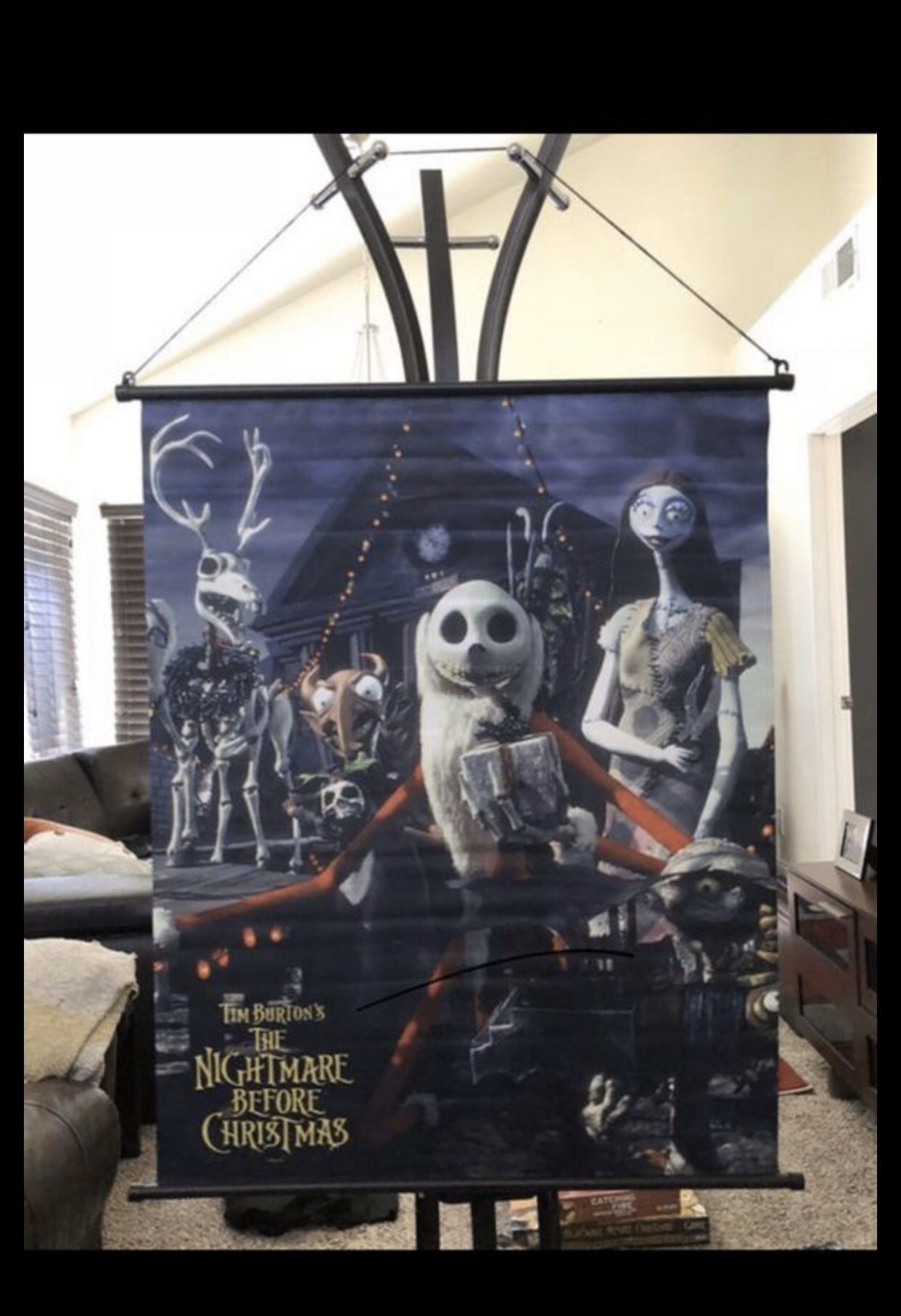 NECA ORIGINAL The Nightmare Before Christmas 27” x 34” Fabric Wall Scroll Poster LIMITED EDITION RARE DISCONTINUED - BULK LOT WHOLESALE - HALLOWEEN S
