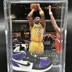 Kobe Bryant Shadow Box 3-D Color Match Sneaker W/2012 Panini Anthology #140