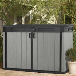 Keter Grande Store Horizontal Resin Storage Shed 75”‘L x 43” W x 51.2” H. 2,020 Litre 71cu.Ft  Storage With Floor