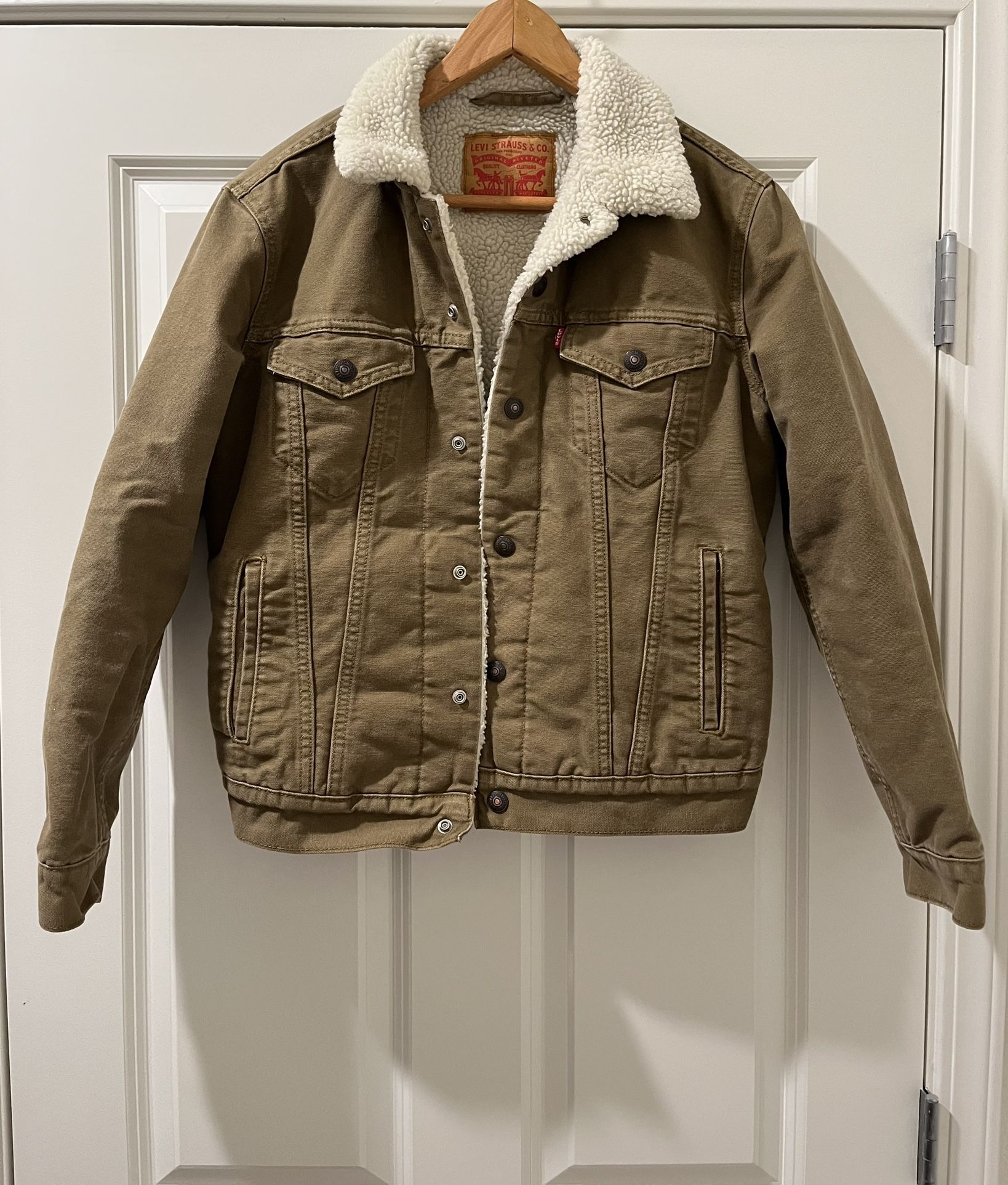 levis sherpa trucker jacket men's small