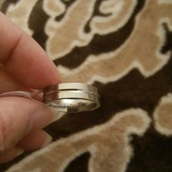 Men's fashion stainless steel Wedding Band Size 10 Mark I Love You 