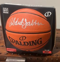 Kareem Abdul Jabbar Autographed Basketball