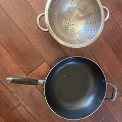 Colander and Frying Pan Set
