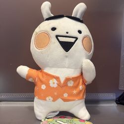 BK7552-8” Fukuya Usagyuuun Hawaiian Hula Orange plush rabbit bunny