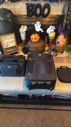American Tourister carry-on luggage